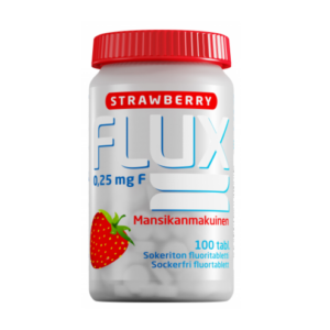 Flux Strawberry fluoritabletti 100 tablettia