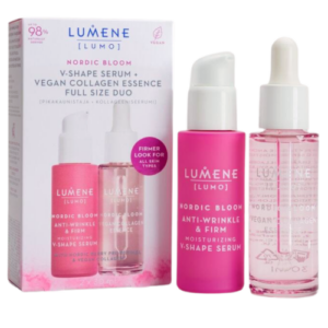 Lumene Lumo Nordic Bloom pikakaunistaja + seerumi tuplapakkaus 2x30 ml